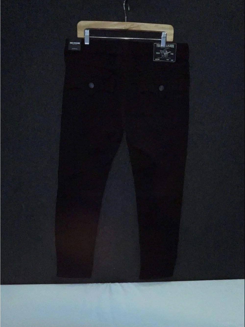 True Religion Rocco Relaxed Flap Skinny Jeans